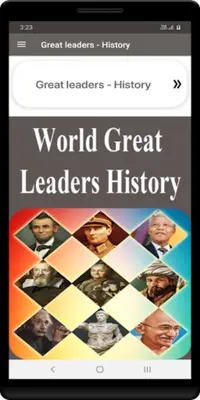 Great leaders - History android App screenshot 0